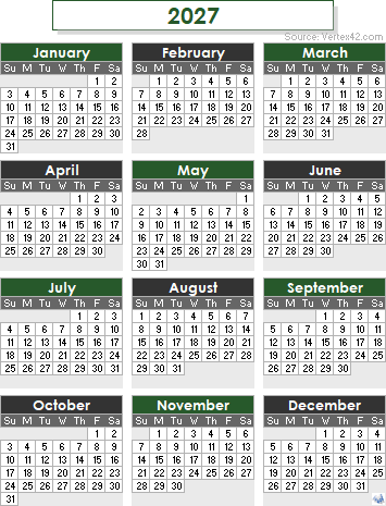 Get Ahead with the 2027 Calendar in Excel: Your Ultimate Planning Hack