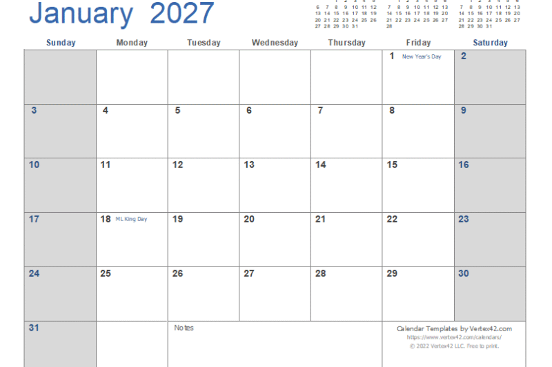 Mastering Your Year Ahead: The Ultimate Guide to MS Word Calendar Template 2027
