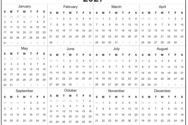 Calendar For Year 2027: Your Ultimate Guide to Planning Ahead
