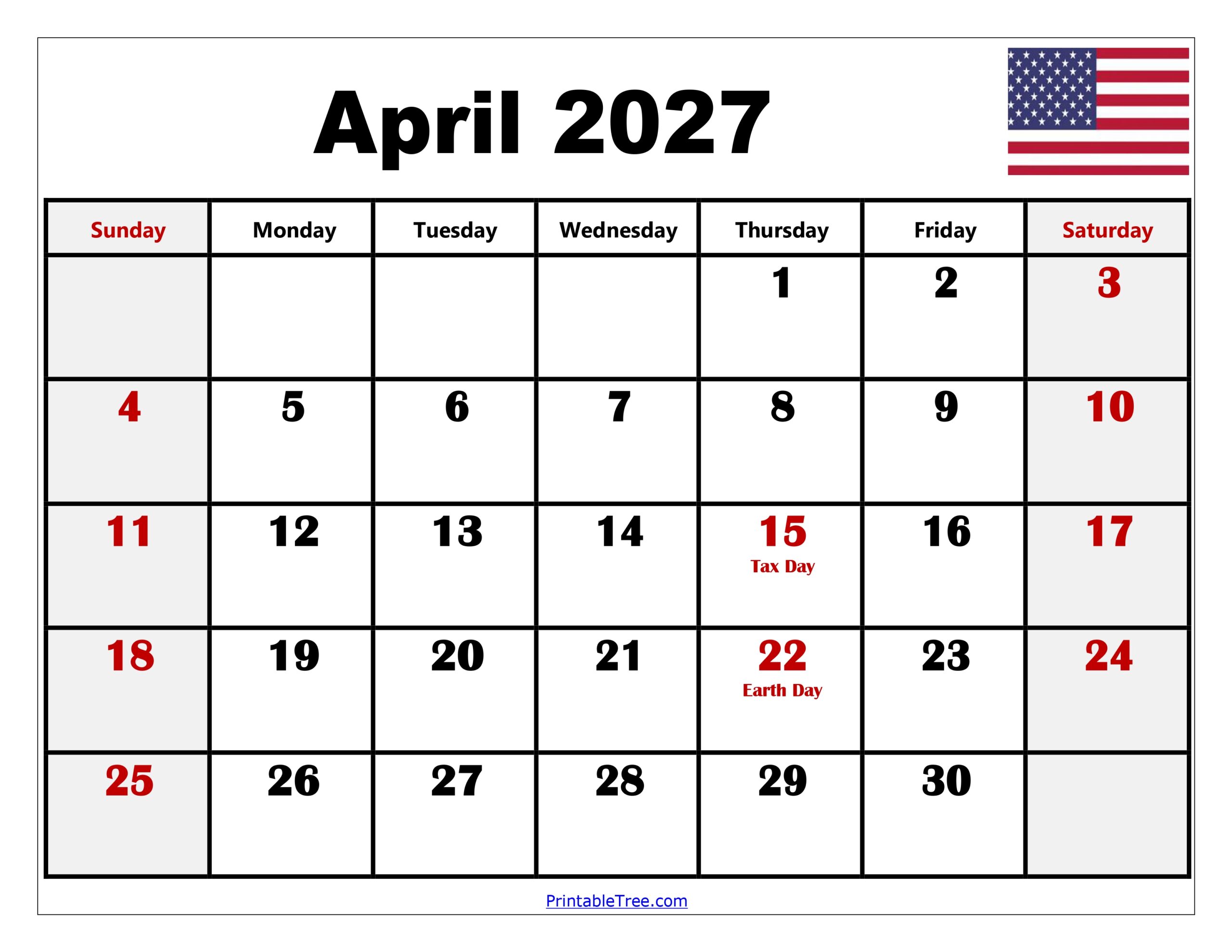 Printable Calendar 2027 April: Your Ultimate Planning Companion