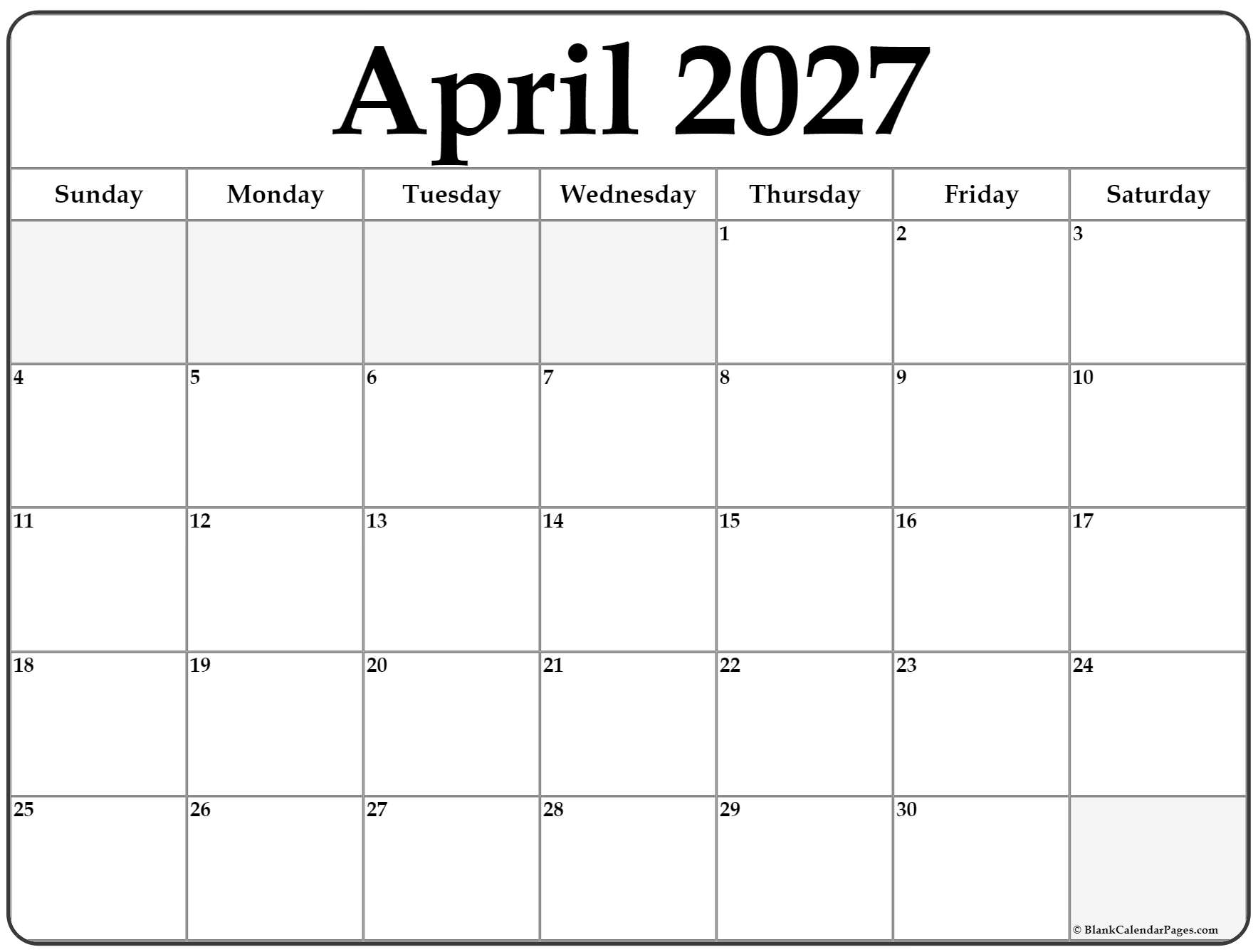 Free Printable Calendar April 2027: Your Ultimate Planning Companion