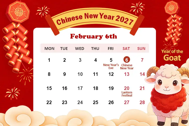 Lunar New Year 2027 Calendar: Dates, Traditions & Zodiac Insights