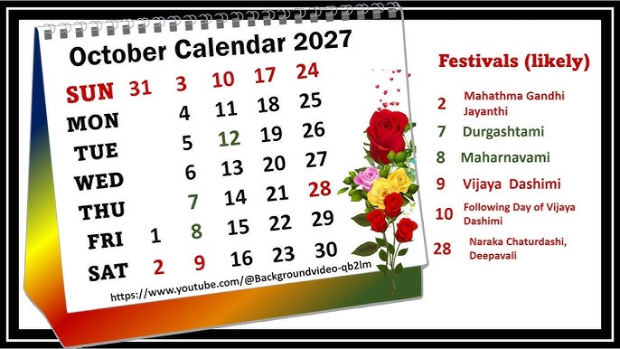 October 2027 Tamil Calendar: Key Dates, Festivals, and Insights