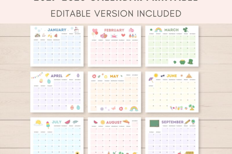 Editable Calendar 2027 2028: Your Ultimate Guide to Customizable Planning