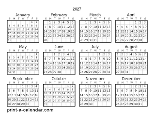 Print A Calendar 2027: Your Ultimate Guide to Planning Ahead